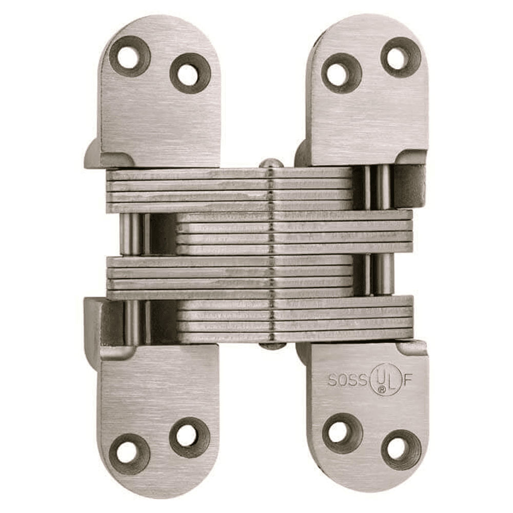 2" 220AS Alloy Steel Invisible Closing Hinge, Satin Nickel