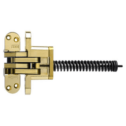 2" 220IC Invisible Closer Hinge, Bright Brass