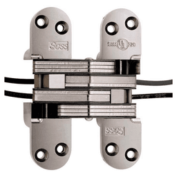 2" 220PT Invisible Power Transfer Hinge, Satin Nickel
