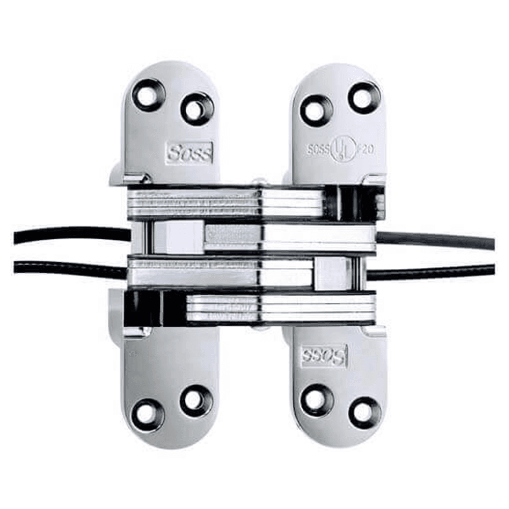2" 220PT Invisible Power Transfer Hinge, Bright Chrome