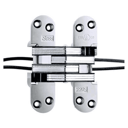 2" 220PT Invisible Power Transfer Hinge, Bright Chrome