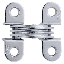 314 Invisible Hinge, Satin Chrome