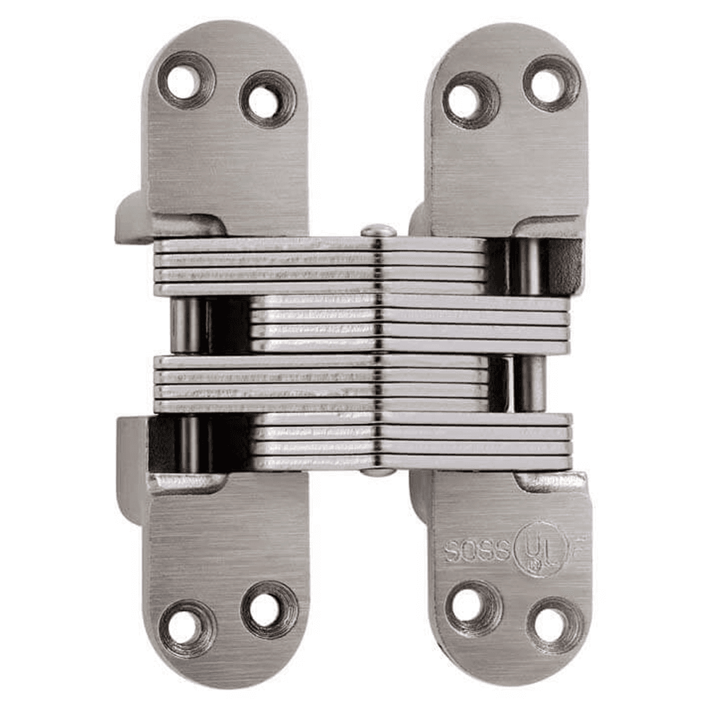 1-3/4" 418 Invisible Power Transfer Hinge 2.5 AMP at 24 VDC, Satin Nickel