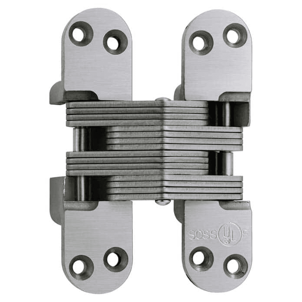 1-3/4" 418SS Invisible Hinge, Satin Stainless Steel