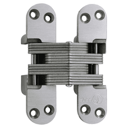 1-3/4" 418SS Invisible Hinge, Satin Stainless Steel