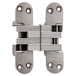 1-3/4" 418 Alloy Steel Invisible Hinge, Satin Nickel