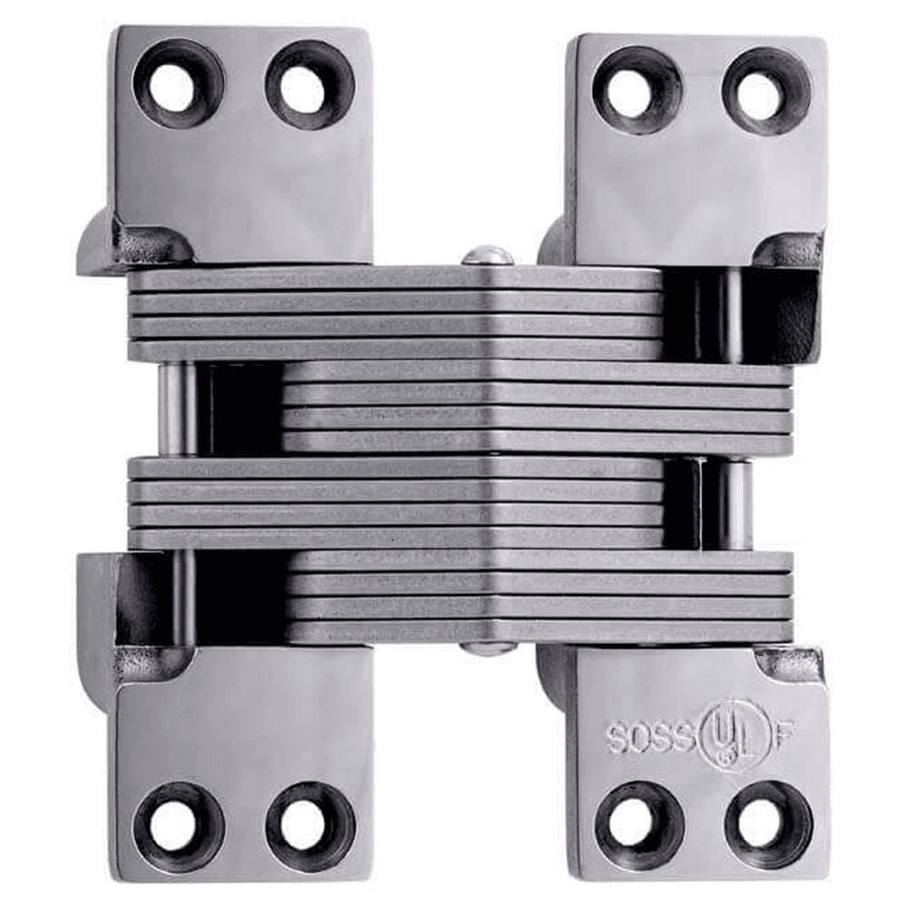 2" 420SS Invisible 180° Opening Hinge, Satin Stainless Steel