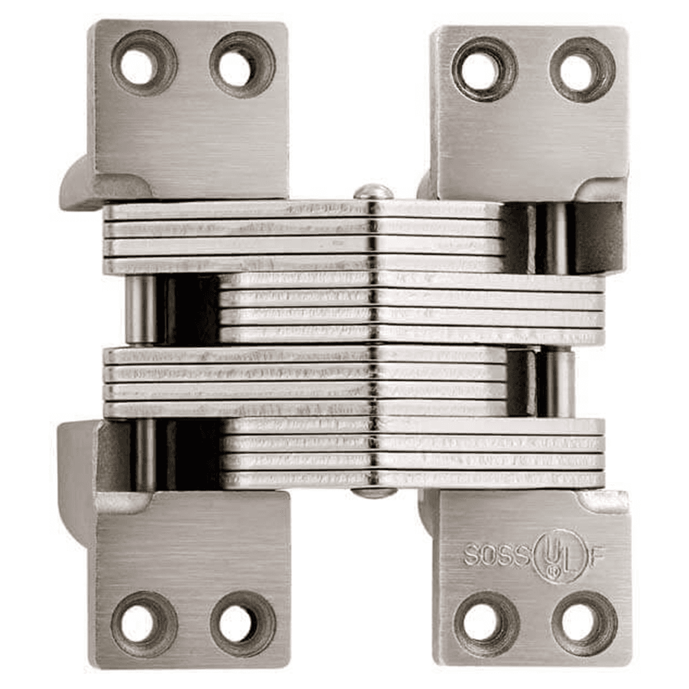 2" 420 Alloy Steel Invisible Hinge, Satin Nickel