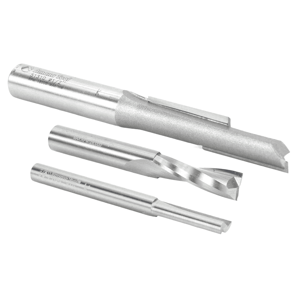 518 1/4" Shank Straight Plunge Router Bit, 1" Length