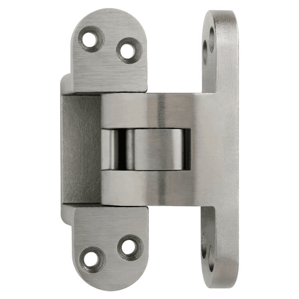 518 Wrap Around Invisible 92° Opening Hinge, Satin Nickel