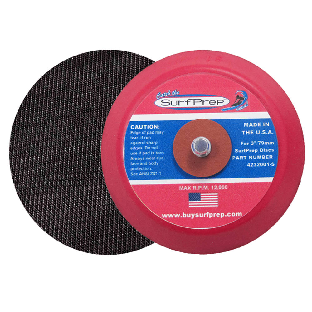 3" Hook and Loop Backup Backing Pad, No Holes