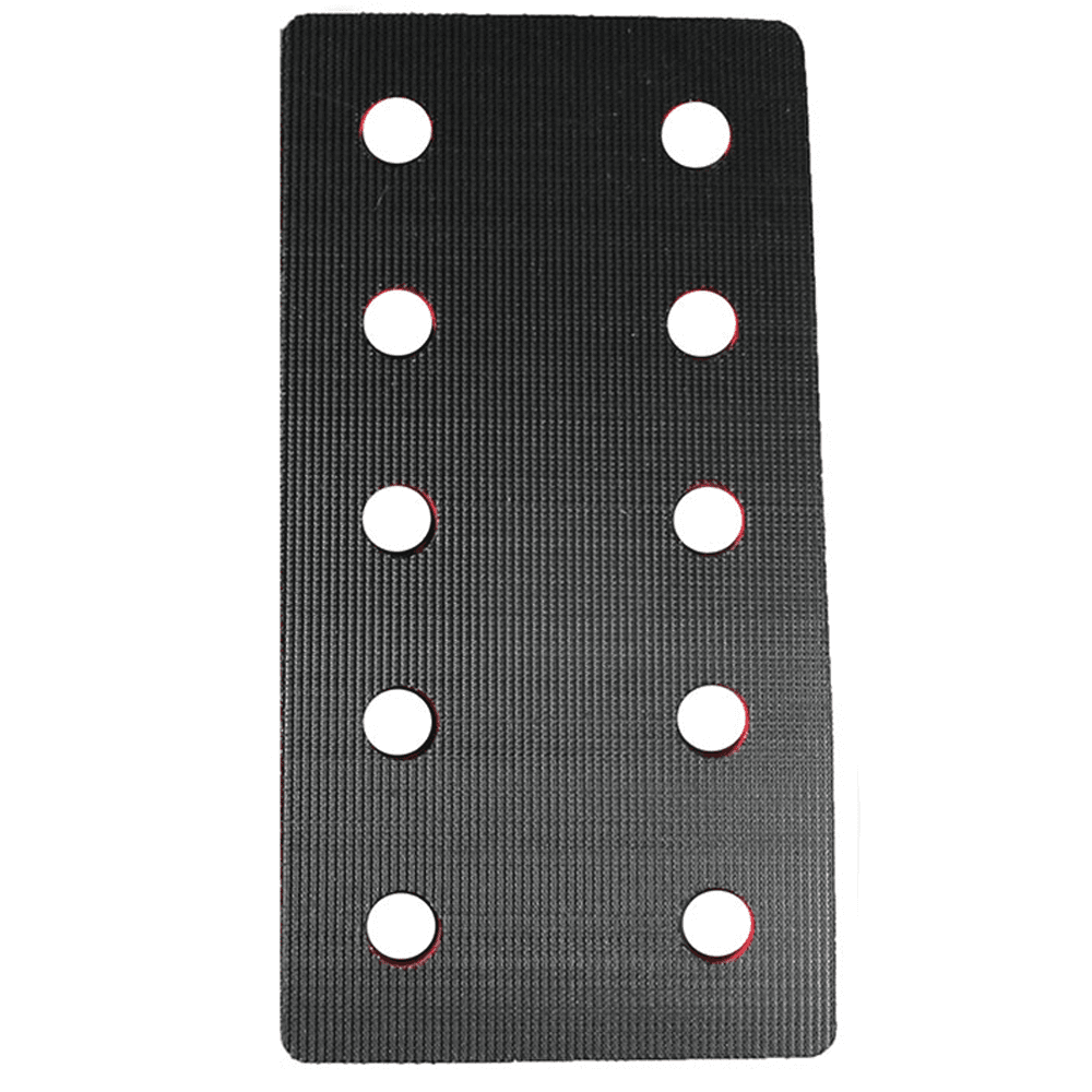 7" x 3-2/3" Hoop and Loop Backup Backing Pad, 10 Holes