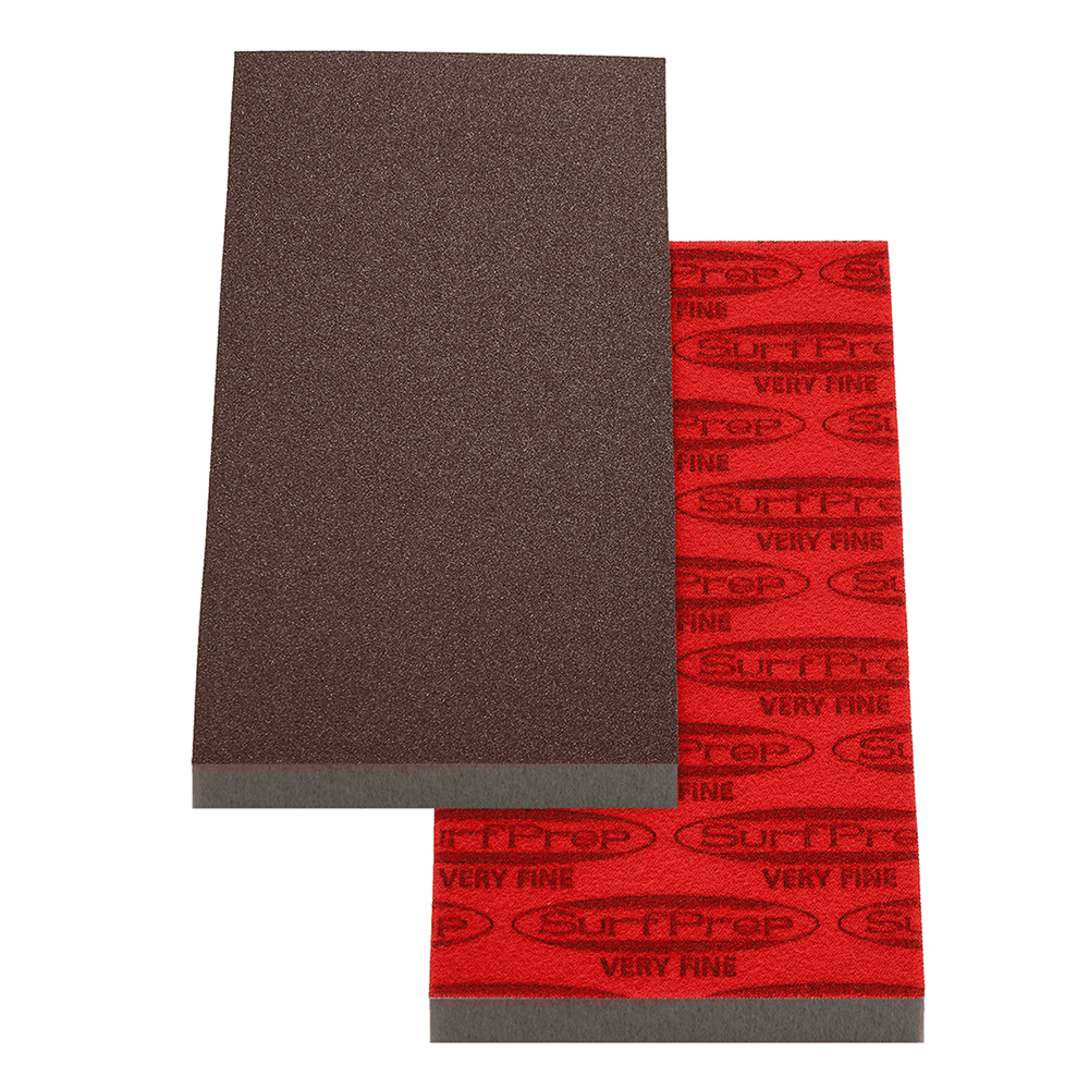 320-380 Grit Aluminum Oxide Foam Abrasive Pad, 7" x 3-2/3" x 25/64