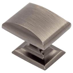1-1/4" Heritage Rectangle Knob, Antique Nickel
