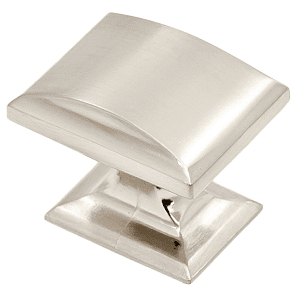 1-1/4" Heritage Rectangle Knob, Brushed Satin Nickel