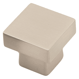 1-11/64" City Style Round Cabinet Knob, Brushed Satin Nickel