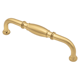 5-3/64" Heritage Handle Pull, Brushed Satin Brass
