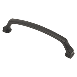 5-3/64" Heritage Cabinet Pull, Matte Black, 4-5/16" Length