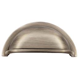 2-63/64" Heritage Cup Pull, Antique Nickel