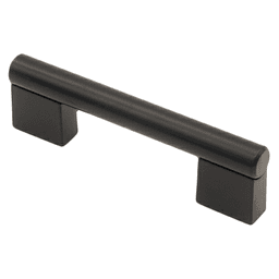 3-25/32" City Style Cabinet Pull, Matte Black, 4-1/16" Length