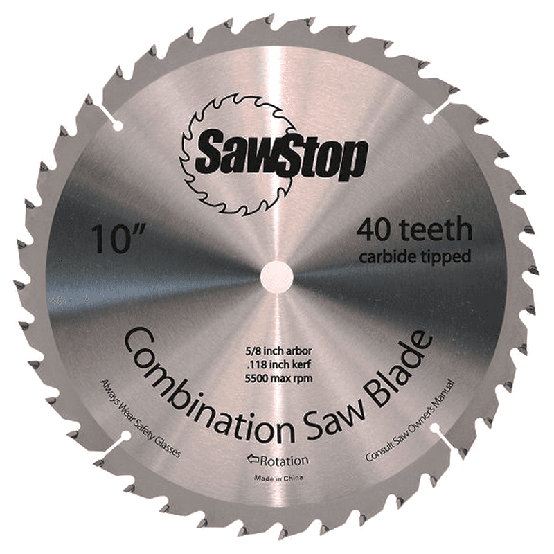 10" x 40 Teeth Combination Saw Blade