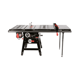 Contractor 1.75HP Saw with 36” Professional T-Glide Advance Fence, Rails & Extension Table