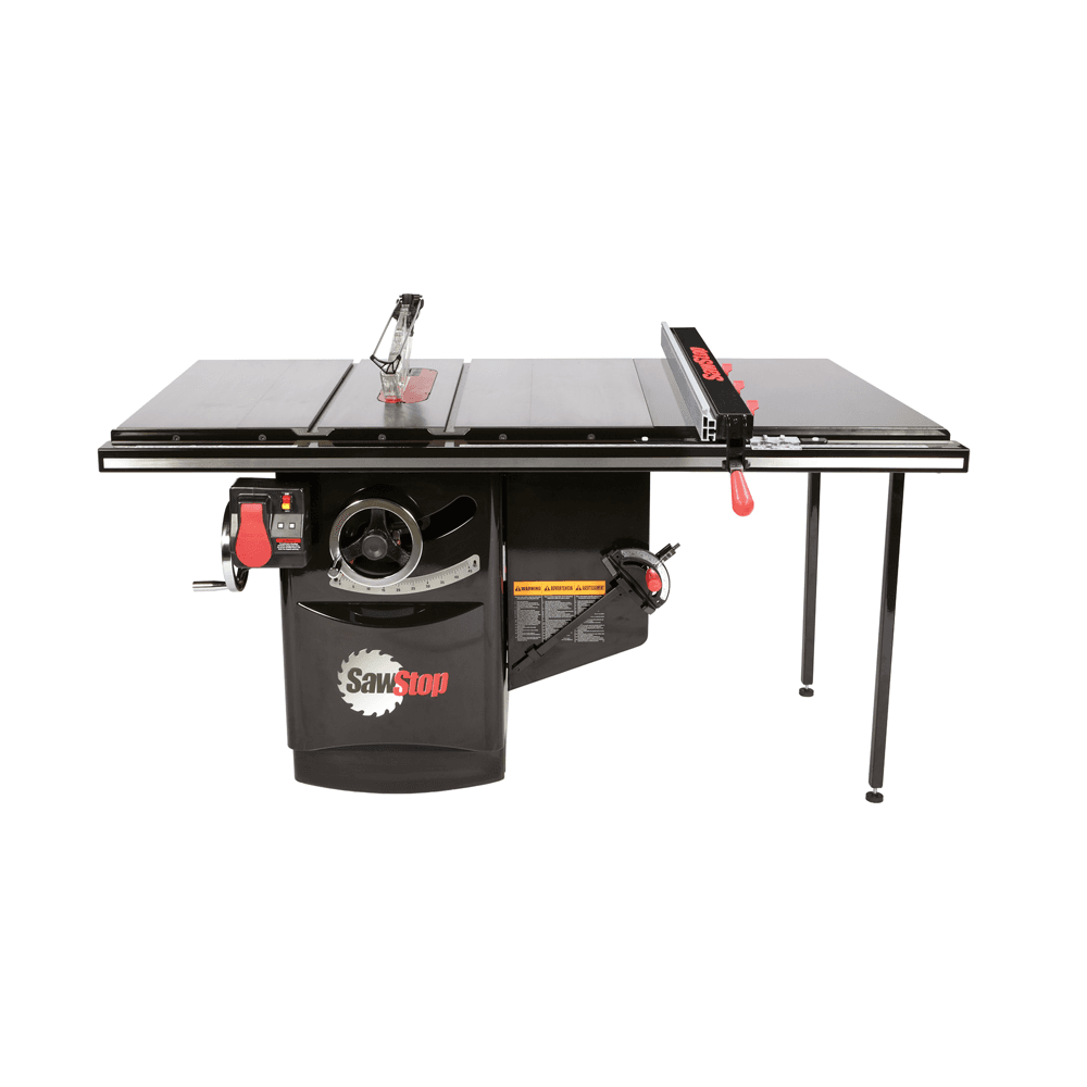 Industrial 5HP, 3ph, 480v Cabinet Saw with 36” Industrial T-Glide Advance Rip Fence, Rails & Extension Table