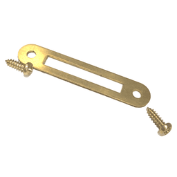 L-269L Strike Plate for SYL1000 Glass Door Lock, Brass