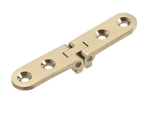 Flip-Top Table 180° Opening Hinge, 1/2", Polished Brass