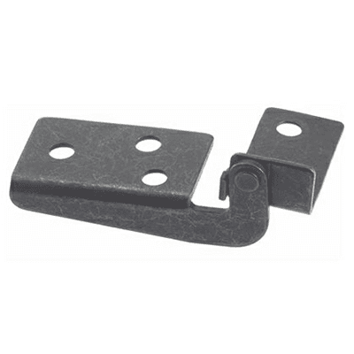 Left Hand Drop Flap Hinge, Bronze Plated Finish