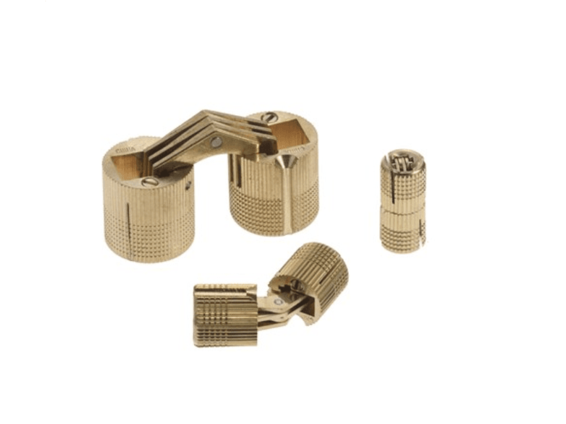 Full Mortise Invisible Champ Hinge, Solid Matte Brass