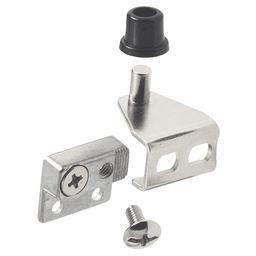 Flush Door Concealed Pivot Hinge, Bright Nickel Plated