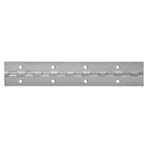 Piano Hinge, 48" Long x 1-1/2" Wide, Nickel-Plated