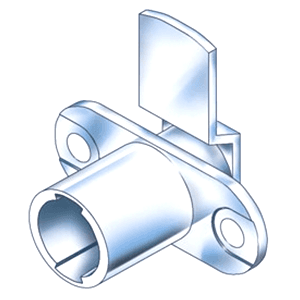 Type 183 Cam Body for Timberline Locks, 1-1/4" Cam Length, Horizontal Mount