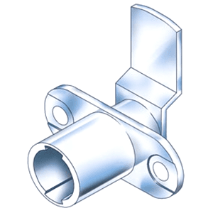 Type 188 Cam Body for Timberline Locks, 1-1/4" Cam Length, Horizontal Mount