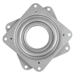 4" Square Steel Swivel Bearing, Zinc Plated