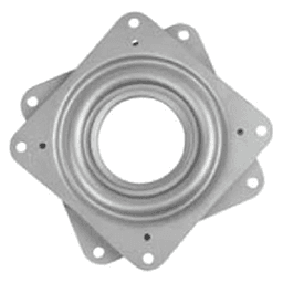 4" Square Steel Swivel Bearing, Zinc Plated