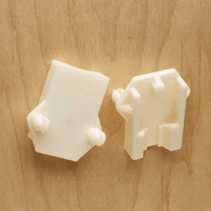 8mm Dowel Molded V-Notch Bracket C-188