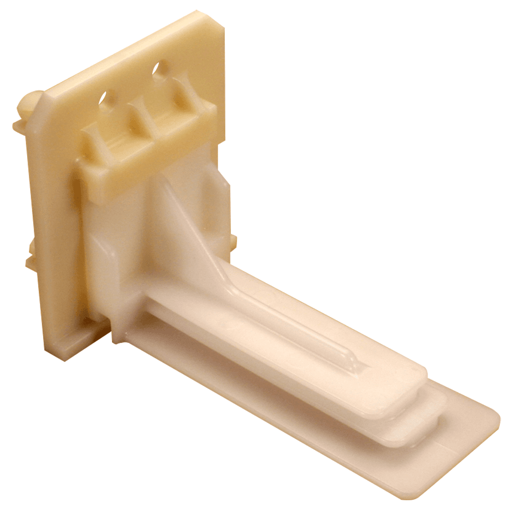 C-283-02 11mm - 39mm Left Adjustable Undermount Bracket, 10mm, Dowelled (100/Box)