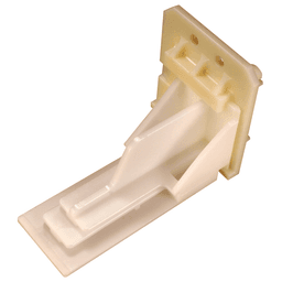 C-337-01 46mm - 50mm Right Adjustable Undermount Bracket, 10mm, Dowelled (400/Box)