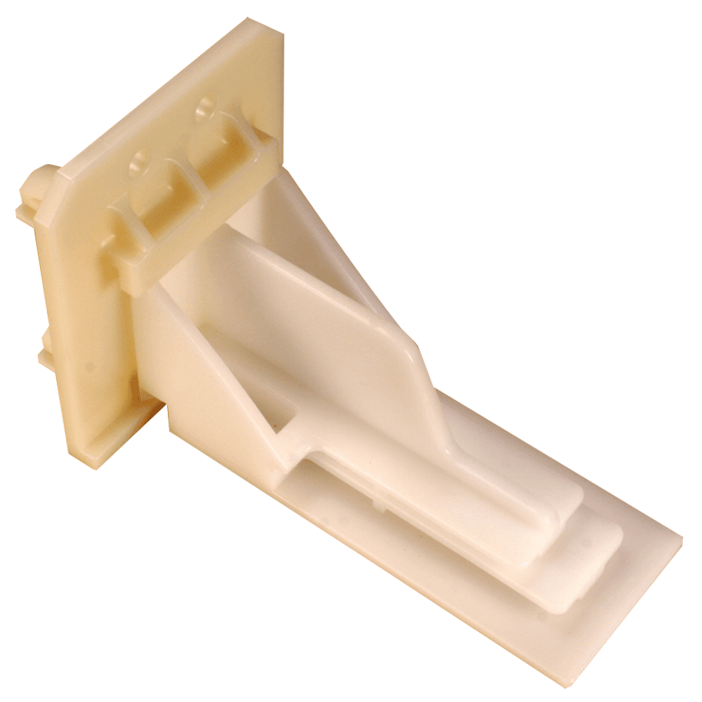 C-337 46mm - 50mm Left Adjustable Undermount Bracket, 10mm, Dowelled (400/Box)
