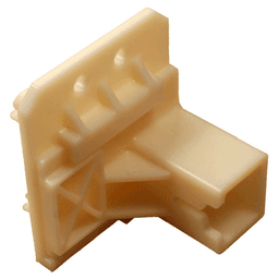 C-415 6mm - 22mm Left Adjustable Roller Undermount Bracket, 10mm, Dowelled (300/Box)
