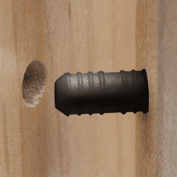 0.248" Dowel, Black