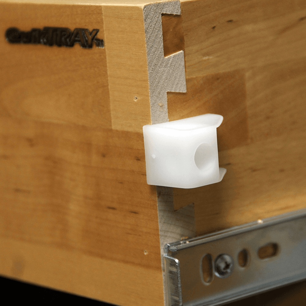 T-160-00 18mm Side Mount Tray Bumper, Natural