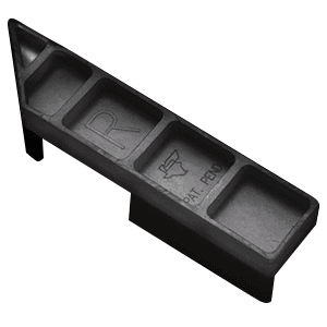 45° Right Hand Corner Protector, Black