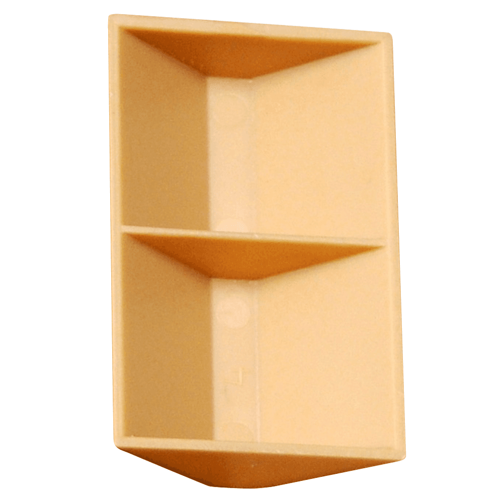 2" x 15/16" HIPS Plastic Glue/Staple Block, Beige