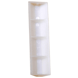 4" x 3/4" High Density Polyethylene Glue/Staple Block, Natural