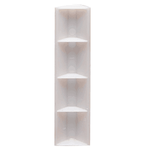 4" x 3/4" HIPS Plastic Glue/Staple Block, Natural
