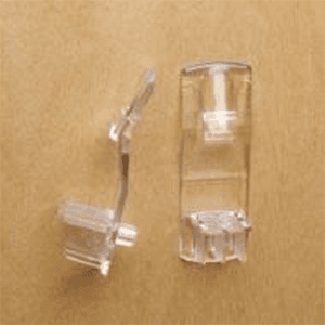 5mm Left Hand Locking Shelf Support for 3/4" Shelves, Clear Finish 1000/Bag