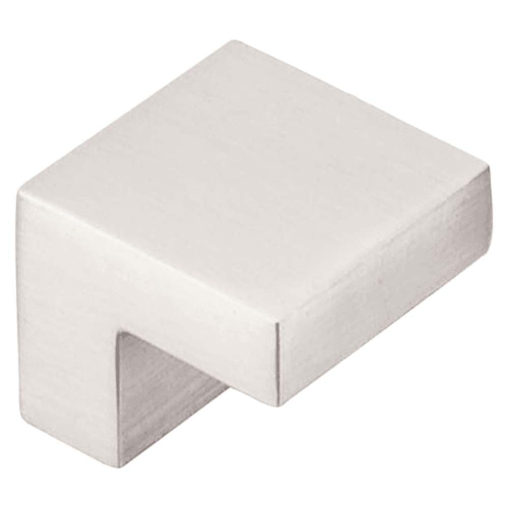 5/8" Asbury Square Knob, Brushed Satin Nickel